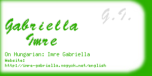 gabriella imre business card